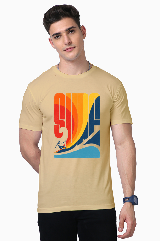 Unisex Surf Print Supima Cotton T-shirt