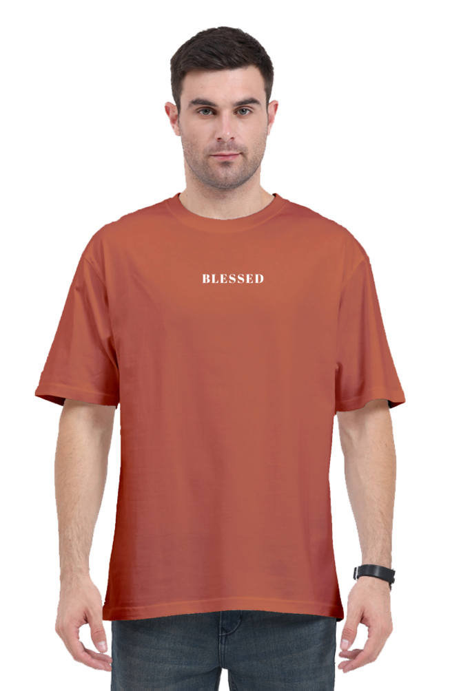 Unisex BLESSED Print Oversized T-Shirt