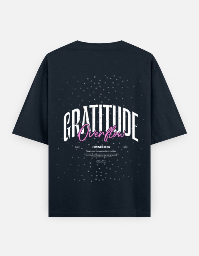 Unisex "GRATITUDE GRAPHIC" Oversized Classic T-Shirt