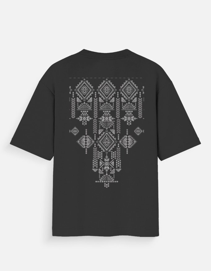 Unisex "WHITE MANDALA ART" Oversized Standard T-Shirt