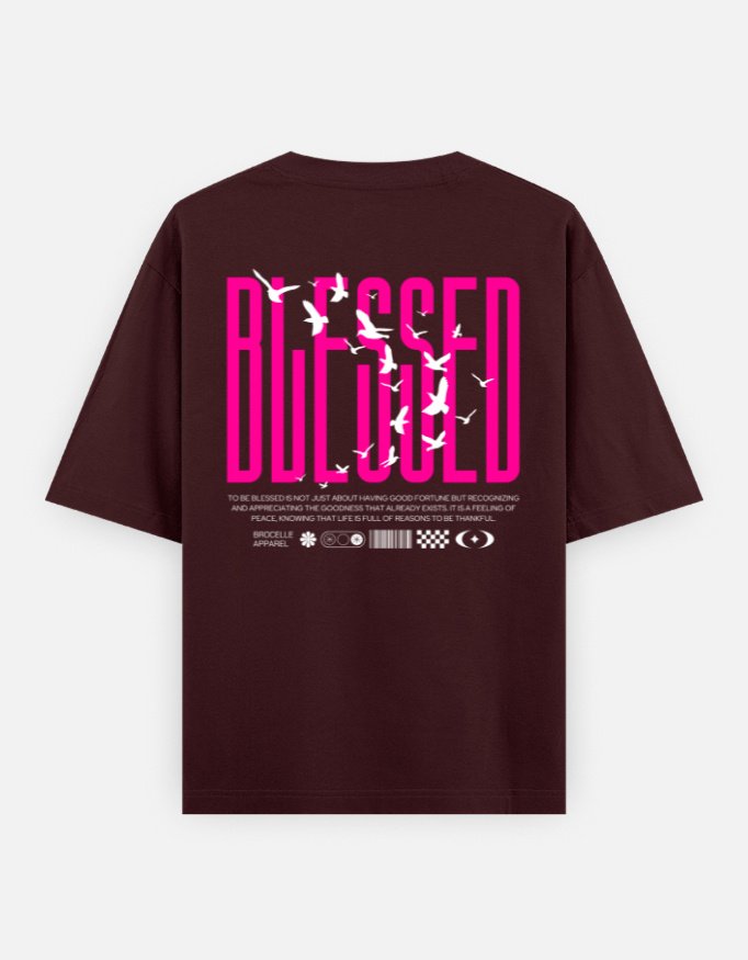 "BLESSED" Unisex Oversized Classic T-Shirt