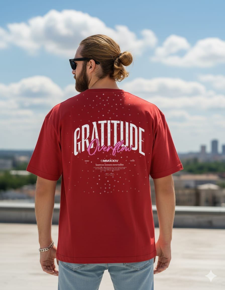 Unisex "GRATITUDE GRAPHIC" Oversized Classic T-Shirt